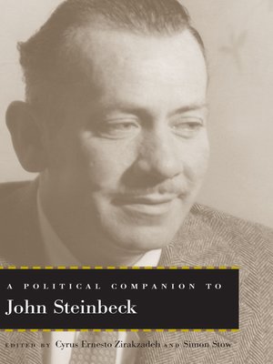 cover image of A Political Companion to John Steinbeck